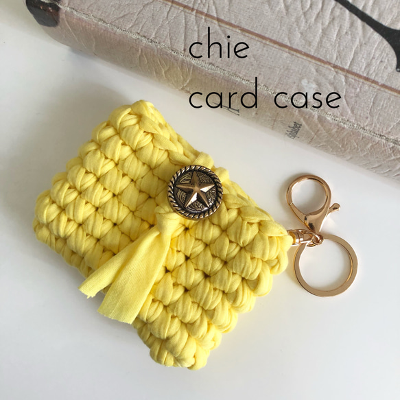 ズパゲッティ 小物入れ マルチケース Tシャツヤーン ズパゲッティ小物