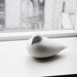 ＜送料無料＞ハトの容器 / Dove Ornament （ 鳥 バード オブジェ アクセサリー 収納 陶器 白 ） 1枚目の画像
