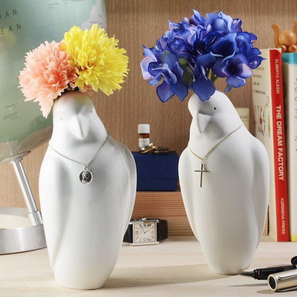 送料無料＞オウムの花瓶 / Parrot Vase（ 鳥 バード 花器