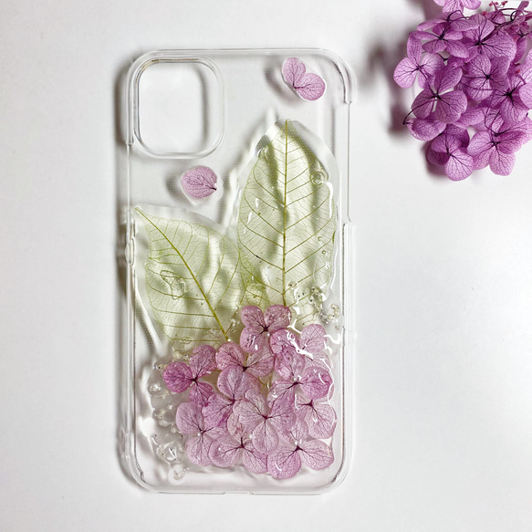 ドライフラワー ペールアイリス/ニュアンス✾スマホケース✾全機種対応