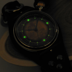 腕時計「月影」TYPE-04 / AGING GREEN 1枚目の画像