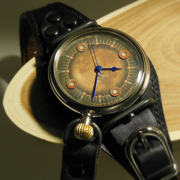 腕時計「月影」TYPE-04 / AGING GREEN 4枚目の画像
