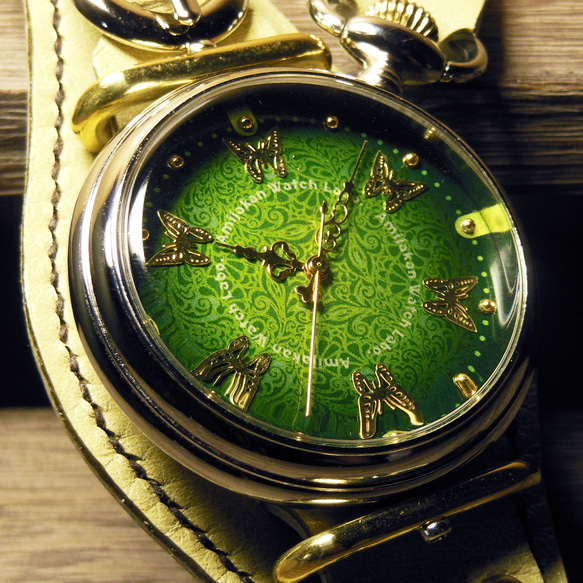 腕時計「カレイドスコープ 翡翠グリーン」TYPE-11 / MEGR 2枚目の画像