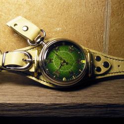 腕時計「カレイドスコープ 翡翠グリーン」TYPE-11 / MEGR 3枚目の画像