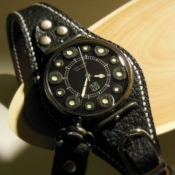 腕時計「Blackies」TYPE-01 / PIANO BLACK SP 4枚目の画像