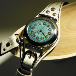 腕時計「ブルー・フラワー」TYPE-02 / METALLIC BLUE 3枚目の画像