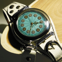 腕時計「ブルー・フラワー」TYPE-02 / METALLIC BLUE 4枚目の画像