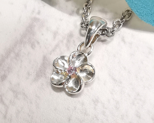 ハワイアンジュエリーK10YG プルメリア&タヒチアンパールチャーム ハワイアンジュエリーK10YG プルメリア&タヒチアンパールチャーム