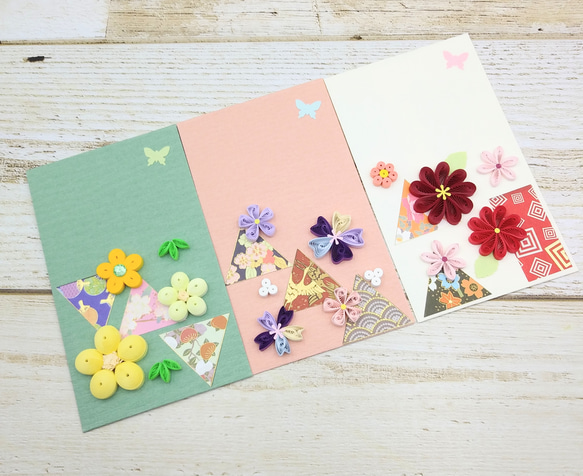 クイリングのお花が可愛い❤️ポチ袋セット① 1枚目の画像