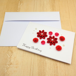 １月~誕生月のイメージカラーでお祝い　封筒付きバースデーカード 5枚目の画像