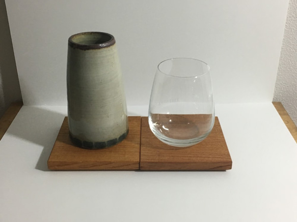 天然無垢材　欅（ケヤキ）材使用の木製コースター、花瓶敷き 6枚目の画像