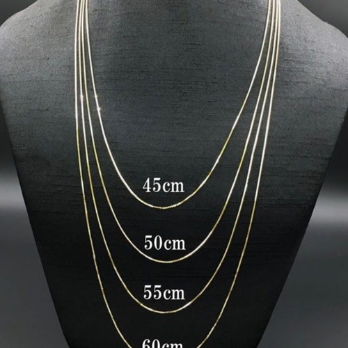 ゴールドビーズチェーンネックレス　k18 ビズー公式】 ゴールド あずきチェーン 45cm K18 18金ネックレス