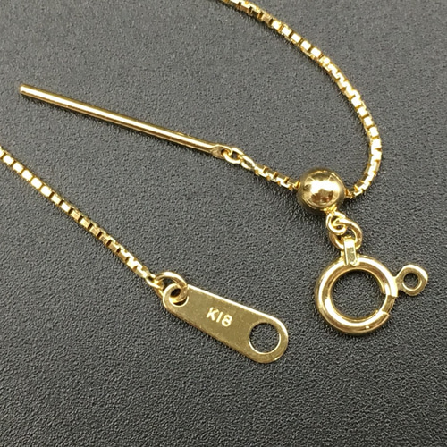 美品　k18 ベネチアンチェーン ネックレス 3755-188-01.jpg