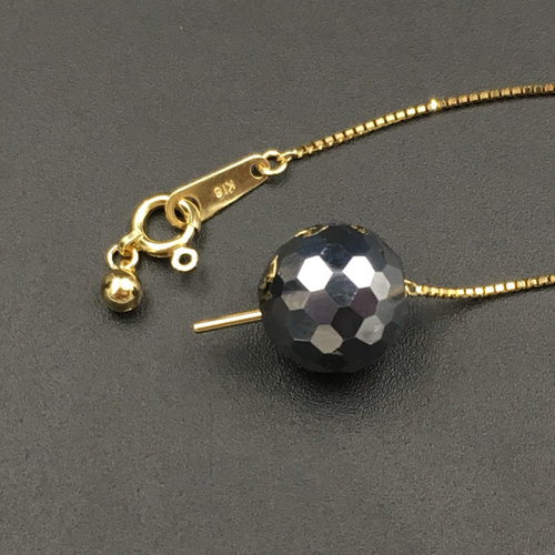 k18 18金♪ベネチアンチェーン ネックレス♪♪ビーズが通せるチェーン