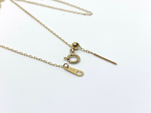 ビーズと金色のチェーンのネックレスセット アクセサリー