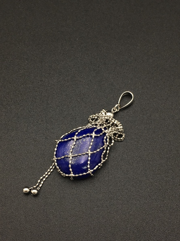 18金 ネックレス 巾着袋 ♪ ルース、ビーズを入れ替え可能18k