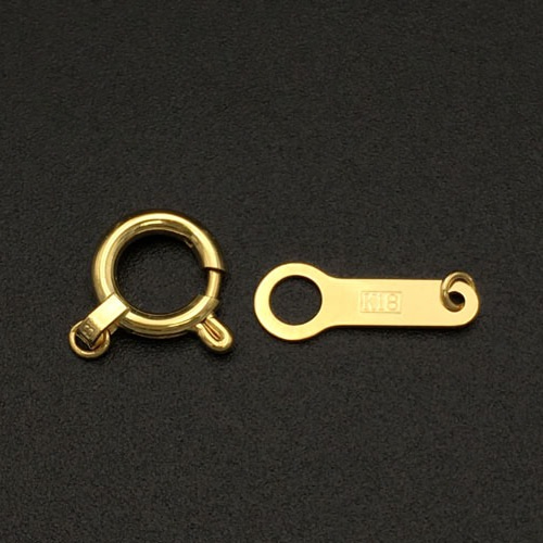 Amazon.co.jp: [ルビイ] イエローゴールド K18 留め具 楽わ 引き