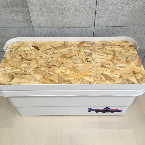 頑丈収納ボックス(大・小セット)専用 テーブル天板 未塗装 DIYベース DIY 〜頑丈収納ボックスをテーブルに〜 | 沖縄人のどぅちゅいむにぃ