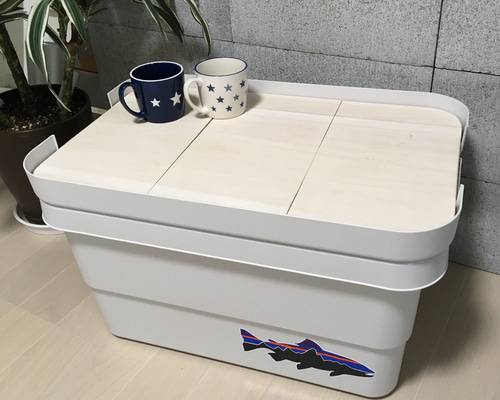Amazon.co.jp: SHIN無印良品頑丈収納ボックス天板 テーブル