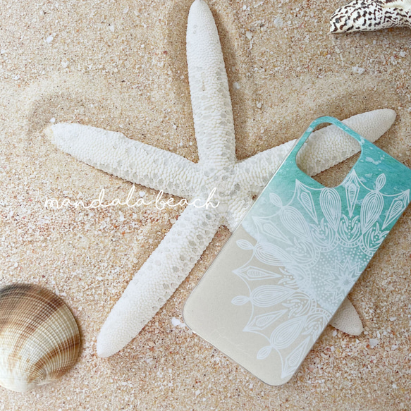 兼容 iPhone 13 系列 [Made to order] Mandala Beach Hard Case 兼容 iPhon 第1張的照片