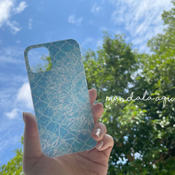 兼容 iPhone 13 系列 [Made to order] Mandala Beach Hard Case 兼容 iPhon 第2張的照片