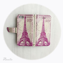 SALE! [IPhone5 / 5s / SE] La tour Eiffel Eiffel Tower 筆記本型案例 第5張的照片