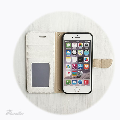 SALE!【iPhone5/5s/SE】ブラックフェザー手帳型ケース iPhoneケース  