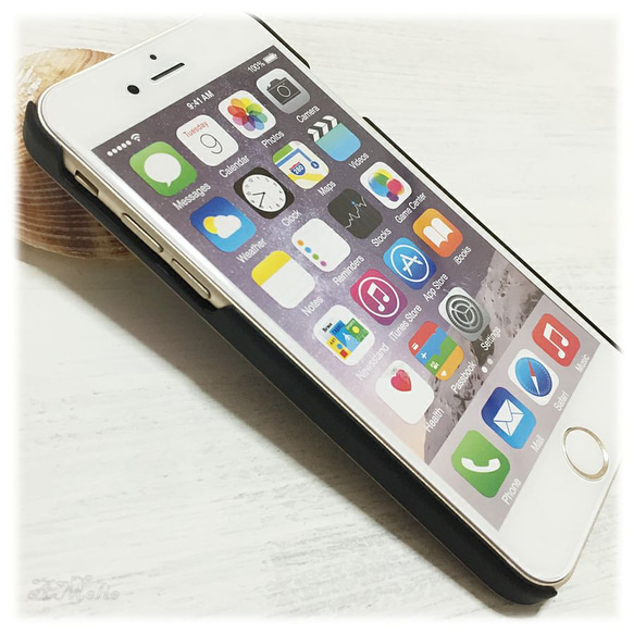【iPhone7/iphone8】ウッドケースwithパイナップル★アイフォンケース 2枚目の画像
