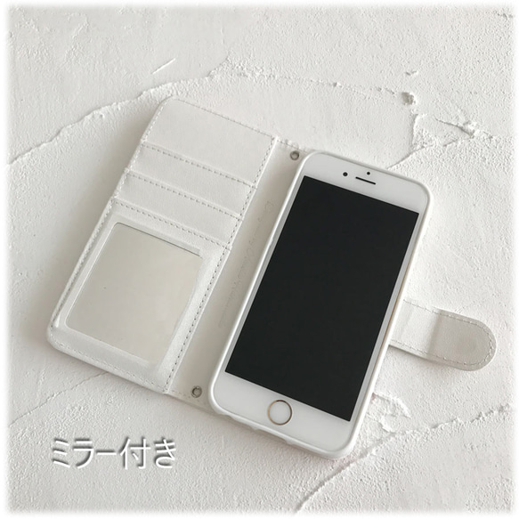 帶鏡子[iPhone/Others]復古蕾絲流蘇筆記本式iPhone手機殼iphone 第3張的照片