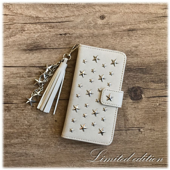 [Iphone/xperia/galaxy/Android] Star studs greige with Charm note 第6張的照片