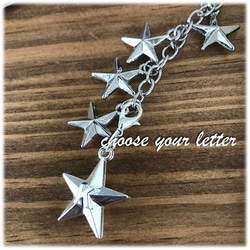 SALE! Star studs with initial charm 筆記本型智能手機外殼 Greige 第4張的照片