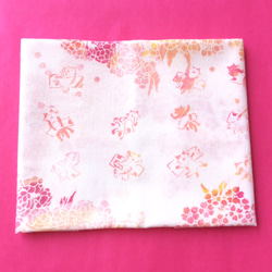 手工染色毛巾“Sakura Nekomata Snow” 第1張的照片