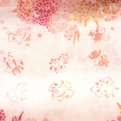 手工染色毛巾“Sakura Nekomata Snow” 第4張的照片