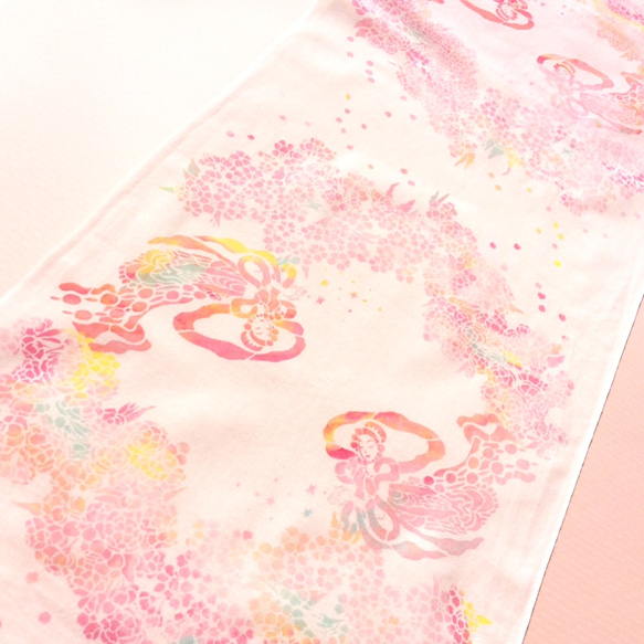 手工染色毛巾“Sakura Tenjo” 第3張的照片