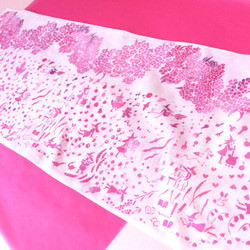 手工染色毛巾“櫻花女巫” 第3張的照片