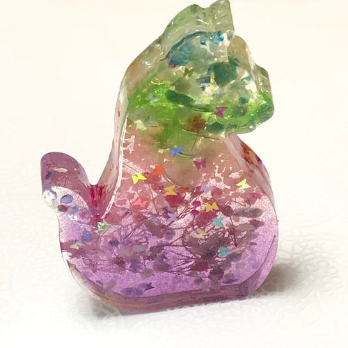猫型オルゴナイト風 立体・オブジェ nyaw-meow 通販｜Creema(クリーマ 