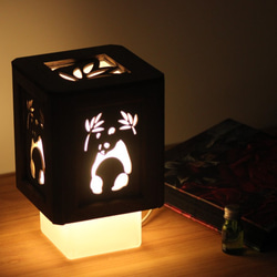 アロマランプ　パンダ　 LEDの灯りで香るランプ　ディフューザーアロマストーンアロマポット 2枚目の画像