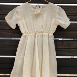 Baby girl’s one piece [Hand woven 100% cotton] 3枚目の画像
