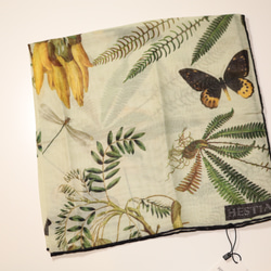 Botanic design scarf/ 植物のデザインスカーフ 3枚目の画像