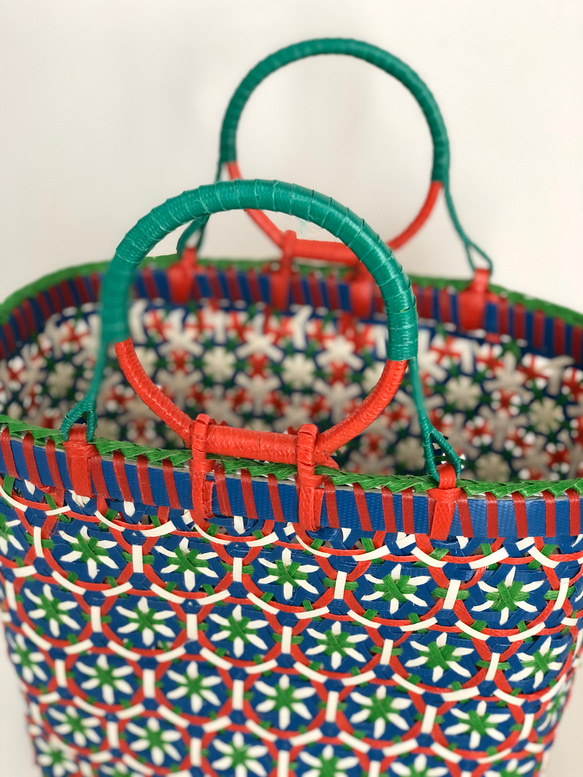 Thai handwoven basket bag 2枚目の画像