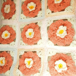 手編み　お花モチーフバッグ　[クリーマ限定] 8枚目の画像