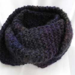 チクチクしないスヌード手編み 受注制作 イタリア製の毛糸 模様編み2種