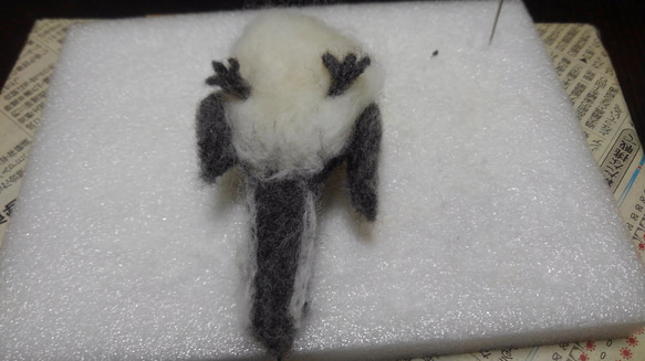 【受注販売】まぁるいとり　シマエナガさん 4枚目の画像