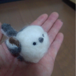 【受注販売】まぁるいとり　シマエナガさん 5枚目の画像