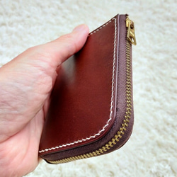 L字ファスナーのミニ財布 1枚目の画像
