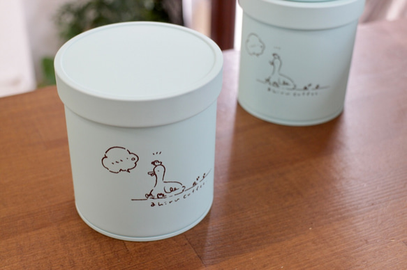 あひる珈琲のキャニスター 1枚目の画像