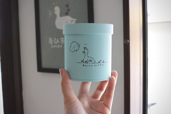 あひる珈琲のキャニスター 2枚目の画像