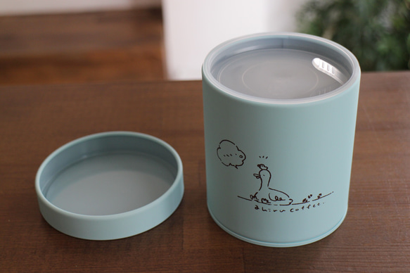 あひる珈琲のキャニスター 3枚目の画像