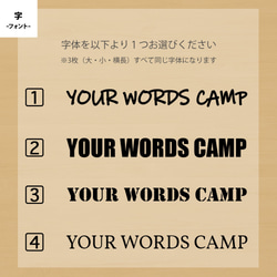 【オーダー　セット】キャンプステッカー　名入れ　転写　キャンステ　デザイン　オリジナル 3枚目の画像