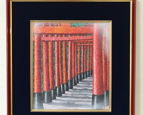 池田 遥邨、稲掛け、大判、額装用・画版、日本製・新品額 額装付、状態良好 0_c72eb75ede879a2d86807d266bea